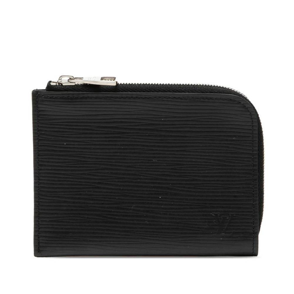 Louis Vuitton Epi Portemonnaie NM coin case Wallet Black Leather